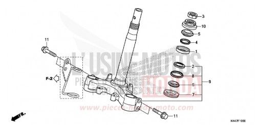 TIGE DE DIRECTION NSC110MPDH de 2017